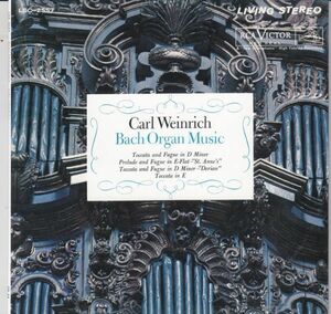 [CD/Rca]バッハ:トッカータとフーガニ短調他/C.ワインリッヒ(org) 1960.7