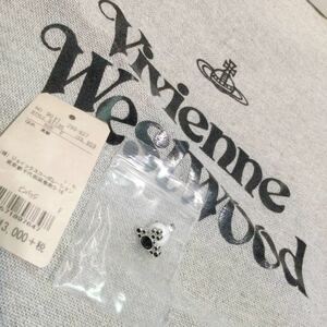 送料込●新品●14300円 Vivienne Westwood ピアス 定番オーブシルバー×ブラック メタル　ヴィヴィアンウエストウッド ビビアン