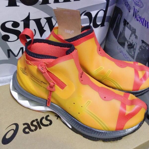 完売品 送料込●新品元箱●23CM ASICS X Vivienne Westwood GELKAYANO 27LTX シトラスオレンジ アシックス×ヴィヴィアンウエストウッド