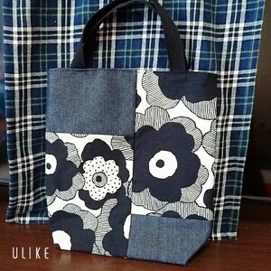 SALE ハンドメイド 花柄 トートバッグ