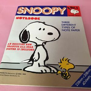 B051 SNOOPY NOTEBOOK スヌーピー ノート Vol.1 Special Issue DIFFERENT TYPES OF NOTE PAPER PEANUTS 1958,1965 株式会社サンリオ Ｐ.40