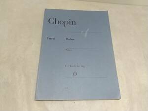 【楽譜/スコア】洋書(ドイツ語)「 Frederic Chopin / Walzer」G.Henle Verlag　ショパン/ワルツ