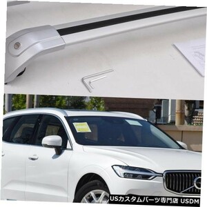 輸入カーパーツ ボルボの新しいシルバーXC60 2018 2019 2020手荷物荷物ルーフラックルーフレールクロスバー New