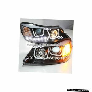 輸入カーパーツ シュコダオクタビア用LEDヘッドランプエンジェルアイズ2010-12 Uスタイル For VW for Skod