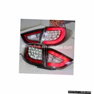 輸入カーパーツ HYUNDAIツーソンIX35 LEDテールライト09-13レッドLEDストリップクリアレンズSN For HY