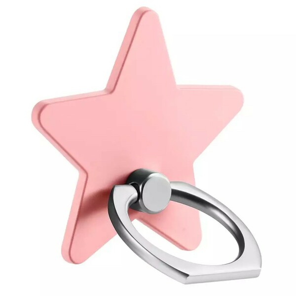 ピンク　スター　スマホリング　星　ホールドリング 落下防止 携帯リング