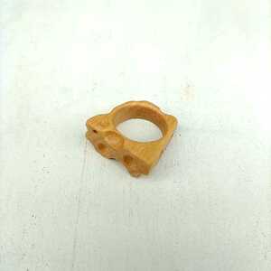 Art hand Auction [Handmade] New/Natural/Wooden/Cheese/Uncolored/Ring/Wood Ring/Tenbusu/Size 11/L04096551/, Handmade, Accessories (for women), others