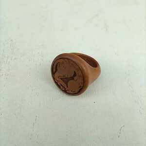 Art hand Auction [Handmade] New/Natural/Wooden/Fawn/Bambi/Uncolored/Animal/Ring/Wood Ring/Size 13/L04096551/, Handmade, Accessories (for women), others