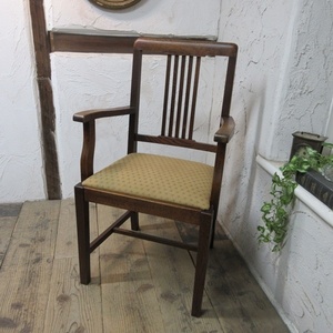 イギリス アンティーク 家具 アームチェア ダイニングチェア 椅子 イス 木製 オーク 英国 DININGCHAIR 4126ｄ