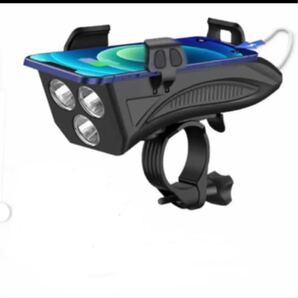 【 進化版】LED自転車ライト ベル付き USB充電式 4in1機能搭載 4000mAh大容量 バイクライトセット IPX5防水