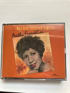 【リズム＆ブルース】アレサ・フランクリン（ARETHA FRANKLIN)「30 GREATEST HITS」(レア）中古CD2枚セット、USオリジナル初盤、RB-27