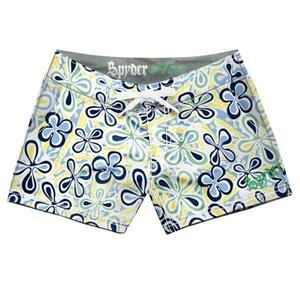  stock disposal sale SpyderFlex Lady's board shorts blue flower L size waist 72~80cm letter pack post service light shipping 370 jpy correspondence goods 