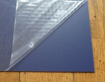 アイカメラミン化粧板K-6613KN 端材　青・ブルー (つやなし)　約220ミリｘ約220ミリ 厚み約1ミリ 10枚_画像3
