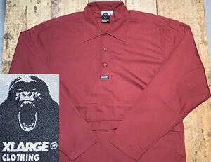 USA製 00s OLD XLARGE CLOTHING エクストララージ コットン プルオーバー アノラック シャツ ジャケット US- S サイズ * ビンテージ