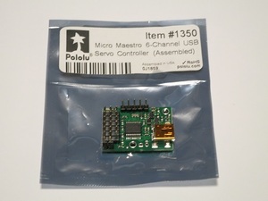 Pololu Micro Maestro 6チャンネル USB サーボコントローラ (送料込み)