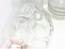 ◆佐々木硝子 SASAKI GLASS 志野路 自然柄　タンブラー ガラスコップ5個 ＆ サラダボール5個 セット_画像8