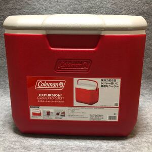コールマン エクスカーションクーラー 30QT レッドxグレー