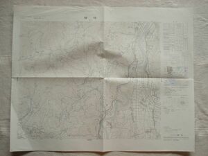 【地図】 替佐 1：25,000 昭和55年発行/ 長野 三水村 牟礼村 豊田村 長野河東線 飯山線 七曲の池 千曲川 中部 国土地理院