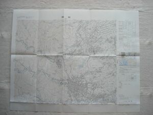 [Карта] Ханно 1: 25 000 Опубликовано в 1985 году/ Сайтама Токио Сейбу Икебукуро Линия Кавагоэ Япония Цемент Специальная линия Оку Мусаси естественный просмотр