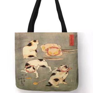 国芳 猫和風バッグ 新品未使用