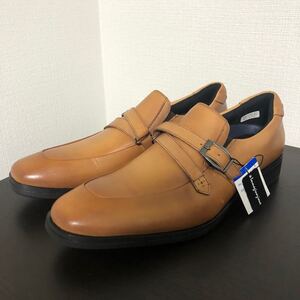 軽量 ビジネスシューズ Immaginazione モンクストラップ Uチップシューズ 24.5cm (IMSP-14DB)