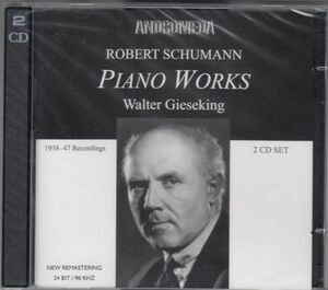 [2CD/Andromeda]シューマン:ピアノ・ソナタ第1番&幻想曲Op.17他/W.ギーゼキング(p) 1938-1947