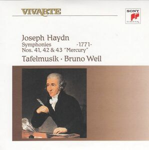 [CD/Sony]ハイドン:交響曲第41-43番/B.ヴァイル&ターフェルムジーク・バロック管弦楽団 1992.2