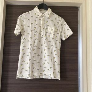  Uniqlo Michael ba stay Anne UNIQLO Thunder pattern . pattern . type polo-shirt short sleeves 150 size white color white new goods unused price cut 