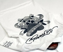 エドハーディー Ed Hardy スカル×ロゴプリント 半袖ポロシャツ サイズM 0714c_画像2