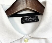 エドハーディー Ed Hardy スカル×ロゴプリント 半袖ポロシャツ サイズM 0714c_画像4