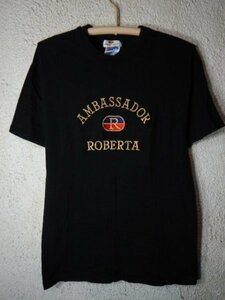 to3099　AMBASSADOR　ROBERTA　Hanes　アンバサダー　ロベルタ　90ｓ　レトロ　ビンテージ　vintage　半袖　刺繍　ロゴ　デザイン　tシャツ