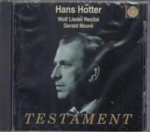 [CD/Testament]ヴォルフ:Der Tambour (No.5 from Morike-Lieder)他/H.ホッター(br)&G.ムーア(p)