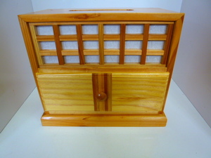 Art hand Auction ● خزانة صغيرة ذات أدراج وإكسسوارات مصنوعة يدويًا على يد عمال الخشب ● منتج مطهر H4976, أثاث, اليابان, مجموعة ادراج