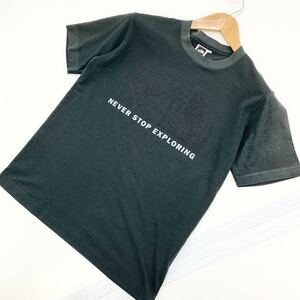 ザ ノースフェイス THE NORTH FACE テックティー TECH TEE 速乾 半袖Tシャツ Lサイズ メンズ 胸ロゴ ビッグロゴ チャコールブラック■DE107