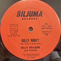 ★即決 Billy Frazier / Billy Who 22287 Disco Boogie THEO PARRISH US オリジナル Sterling刻印 Dj Harvey_画像1