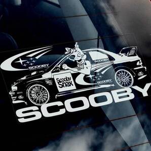 ◆送料無料【スバル・インプレッサ SCOOBY スクービー】外張り カーステッカー 220×100mm@外貼り カー ステッカー シール B1 2569