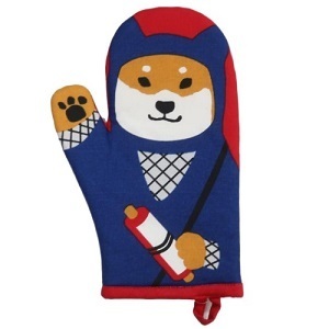 新品★ミトン★柴田さんの住む東京わさび町★忍者★柴犬★キッチン用品★犬雑貨