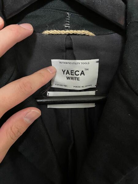YAECA ブラックモールスキンジャケット