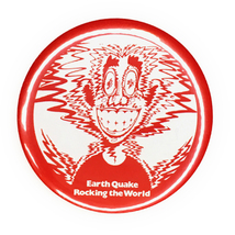 デカ缶バッジ 58mm Earth Quake Rocking The World power Pop Garage Punk Jonathan Richman_画像1