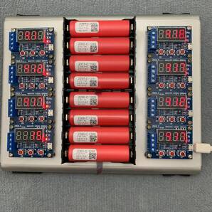 AquaPC★DIYオリジナル18650×8 リチウムバッテリー容量テスター★