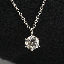 ダイヤモンド ネックレス プラチナ 一粒 0.3ｃｔ 鑑定書付 0.318ct Gカラー SI2クラス 3EXカット CGL 21832-n6p KDP*P_画像1