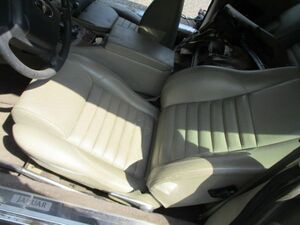 # Jaguar XJS front seat left used 15.166km XJ-S V12 JEW parts taking equipped belt buckle catch scuff plate B pillar #