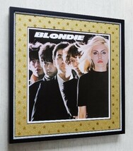 ブロンディ/レコードジャケット ポスター額付き/Blondie/ディーバ/デボラ ハリー/グリッターアート/glitter art Framed/お洒落なインテリア_画像1