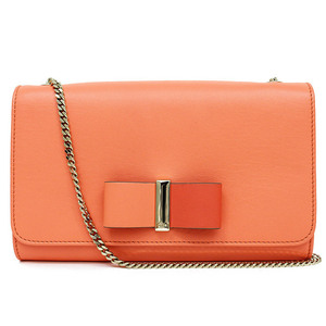 كلوي حقيبة كتف سلسلة جلد مقوسة برتقالية P295970 5 سيدات مع صندوق (جديد / غير مستخدم), تسع, كلوي, حقيبة, حقيبة
