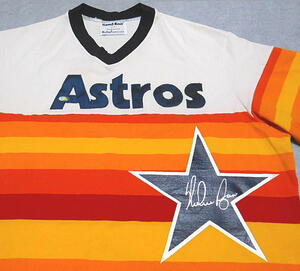 ノーラン ライアン サイン ジャージ アストロズ レインボー ユニフォーム Jersey MLB メジャーリーグ ASTROS