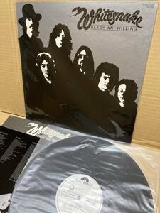 JPN PROMO美盤LP！ホワイトスネイク Whitesnake / Ready An' Willing Polydor MPF 1306 見本盤 DEEP PURPLE JAPAN 1ST PRESS WHITE LABEL