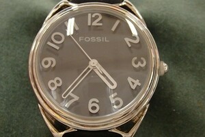 美品 フォッシル FOSSIL レディース ウォッチ JR-7669 腕時計 クォーツ SS/レザー 電池交換済み【中古】ht816