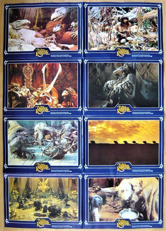 Affiche originale de la carte de lobby de la version allemande de Dark Crystal, film, vidéo, Produits liés au cinéma, photographier