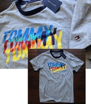 【既決USA】トミーヒルフィガー ★ TOMMY HILFIGER@完売胸元&袖刺繍【TOMMY HILFIGER】ロゴ入半袖Tシャツ【TH Logo Graphic Tee】Grey@S_画像1