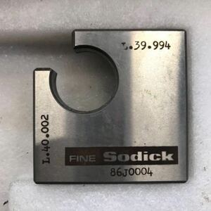 【美品】Sodick ワイヤーカット治具 SWS-010？/治具/Q&C System/工作機械/放電加工機/金型/ギア/歯車/ツーリングシステム/位置決め用ゲージ